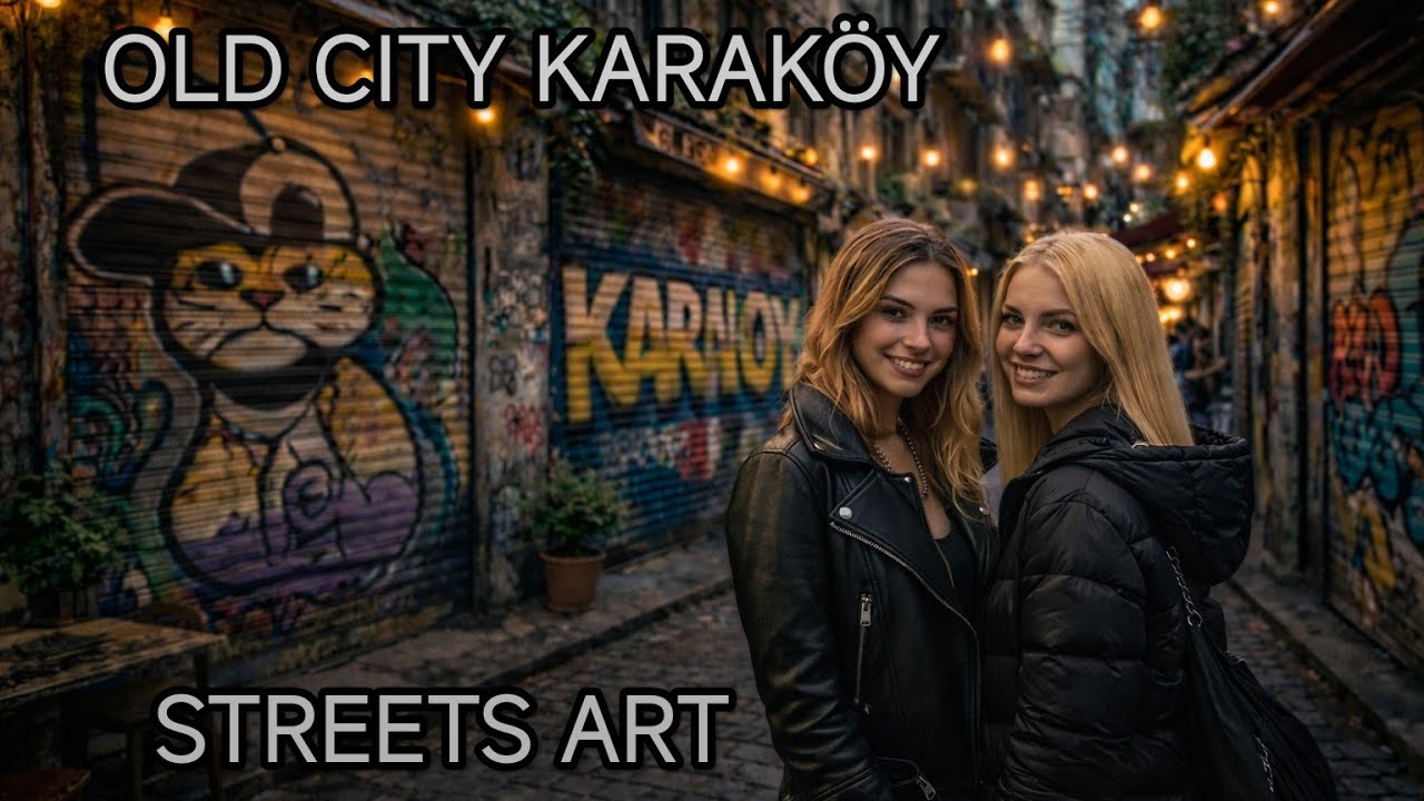 OLD CITY KARAKÖY STREETS ART AND CAFES..
