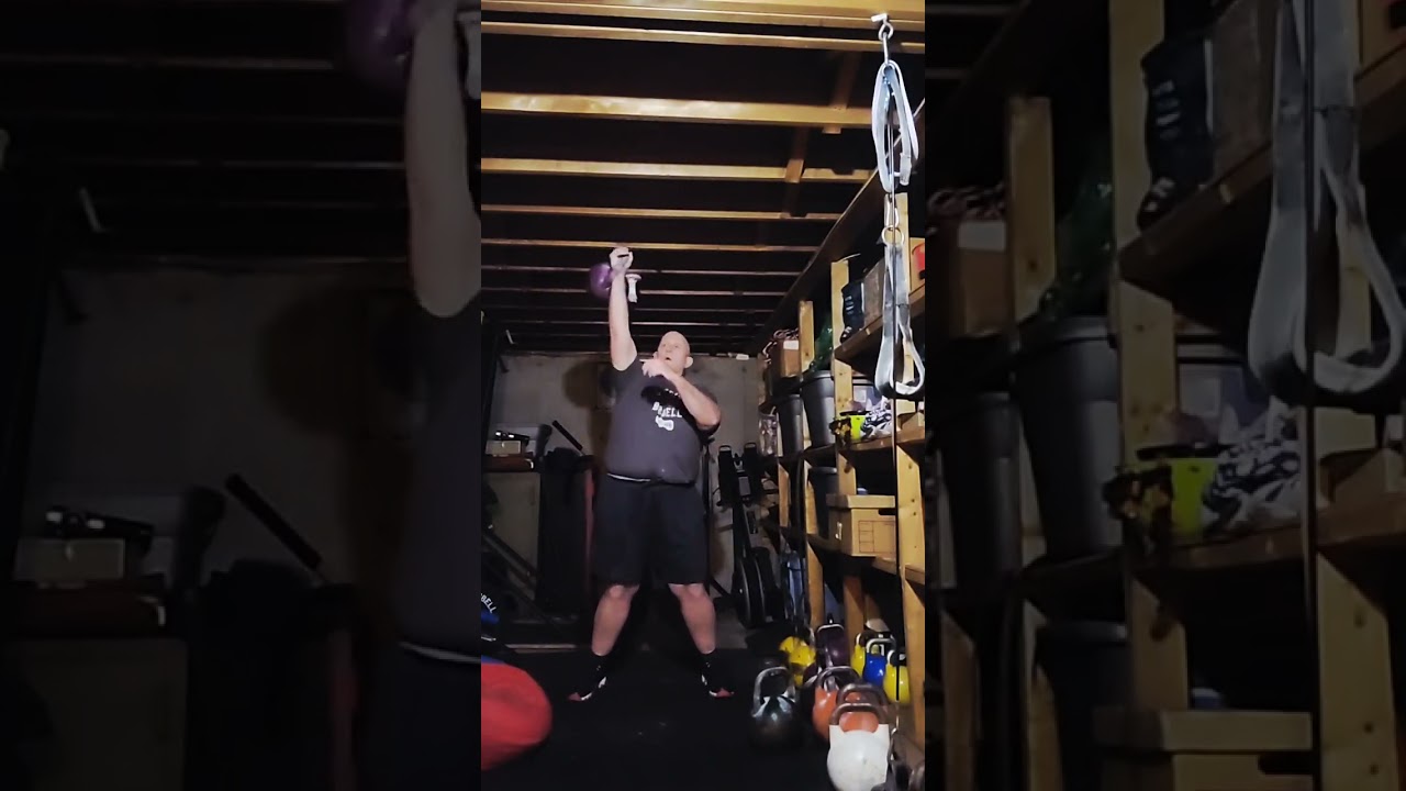 20kg Kettlebell snatch 6 min 59/61  #kettlebellworkout 