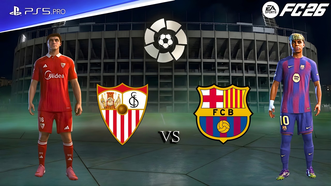 FC 26 - Barcelona vs Sevilla FC | LaLiga 25/26 | Lamine Yamal vs Rubén Vargas epic battle