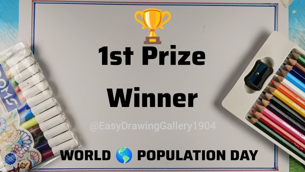 World Population Day Poster Drawing Easy|How to draw World Population Day Poster Easy|