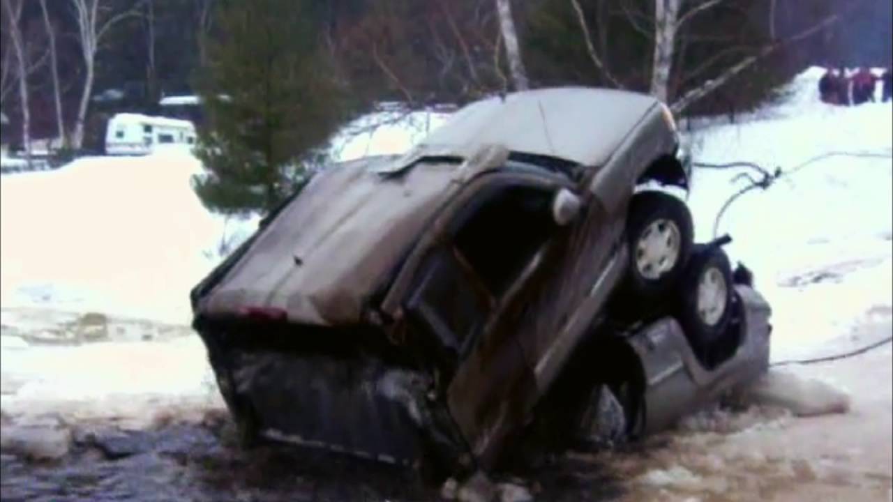 Truck Falls Through the Ice