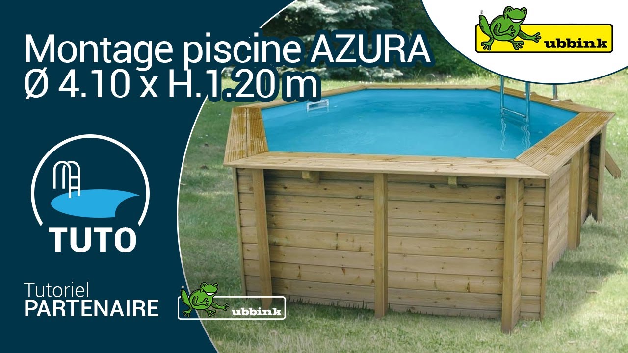 Tuto montage piscine bois Azura hexagonale Ø 4.10 x H.1.20 m