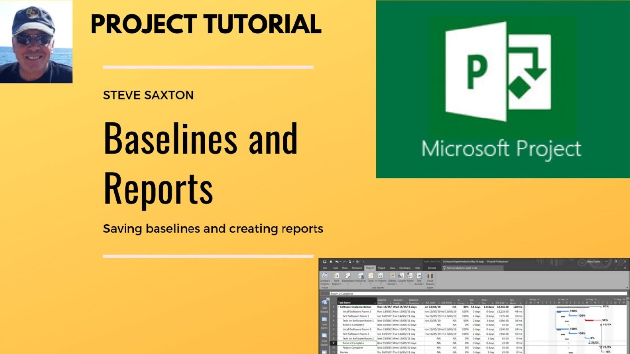 Как использовать базовые модели и пользовательские отчеты в Microsoft Project.