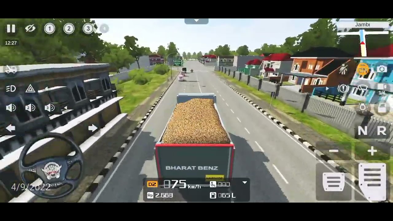 Bharatbenz tipper mod for bus simulator Indonesia game by harivids