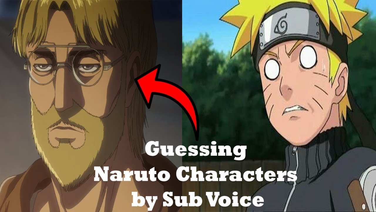 Guessing Naruto Characters From Subbed Voices