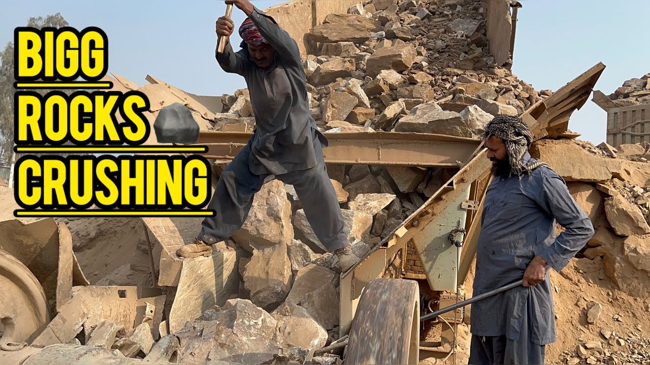 Big Rock Jaw Crusher Machine in Action | Amazing Stone Quarry Crushing