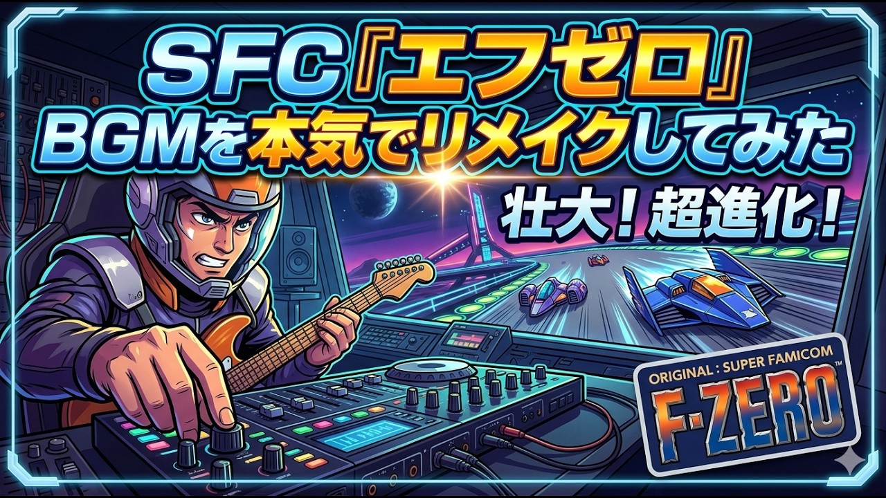[SFC] F-ZERO「BGMを本気でリメイクしてみた」エフゼロ
