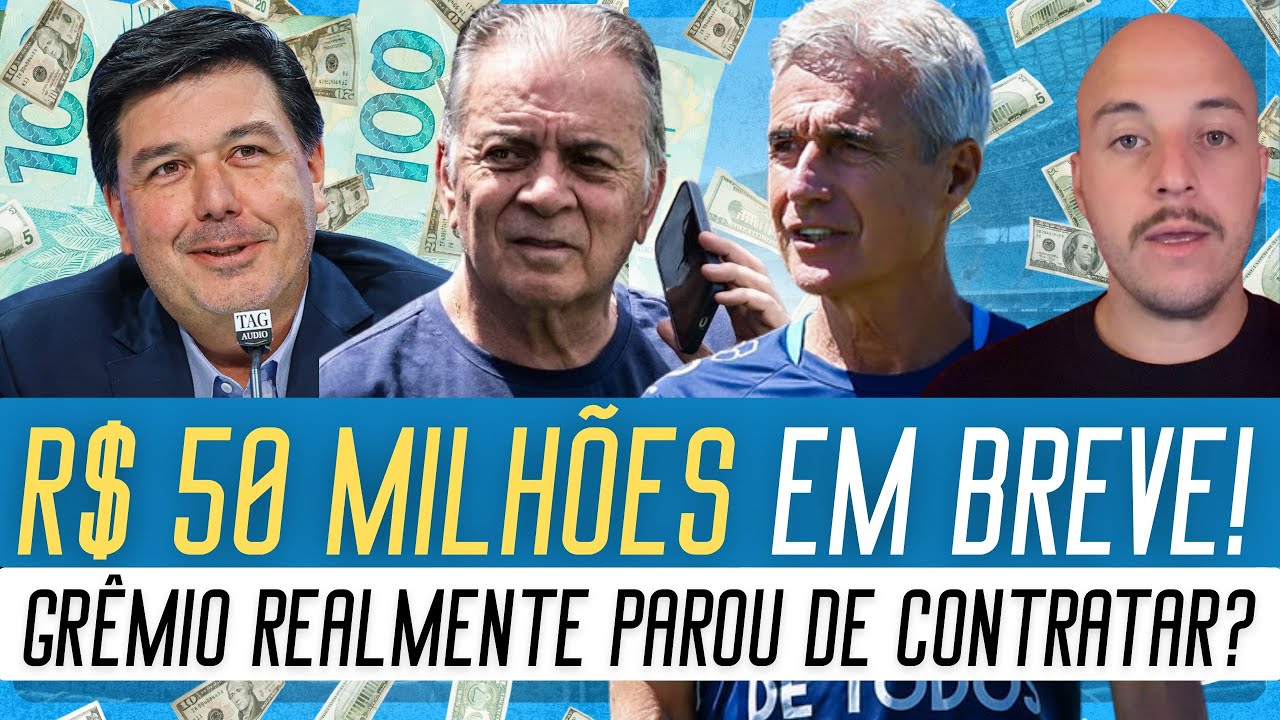 🔵 ACORDOS DEVEM RENDER MAIS R$ 50 MILHÕES AO GRÊMIO | DIREÇÃO REALMENTE PARA DE CONTRATAR REFORÇOS?