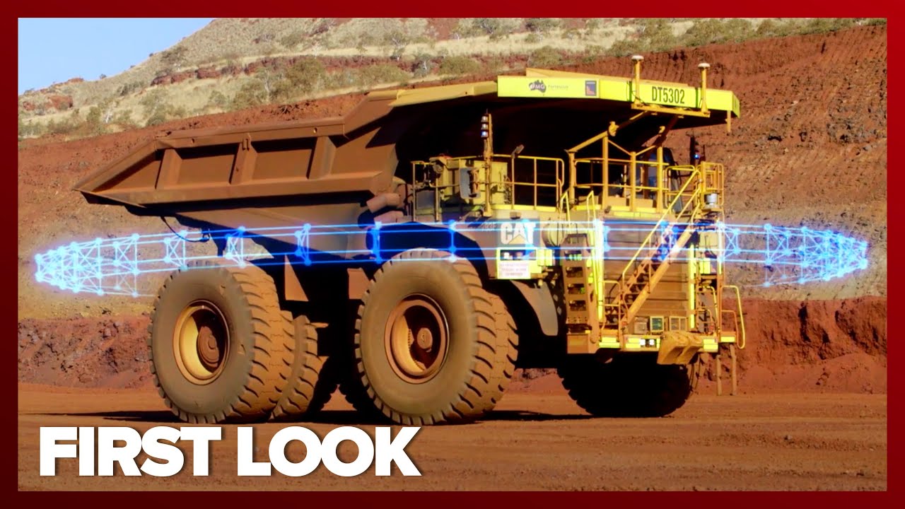 The CAT 797F, The BIGGEST self-driving truck you've ever seen at CES 2021