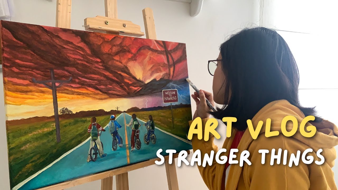 ART VLOG | Pinta conmigo STRANGER THINGS by @vidaencolores