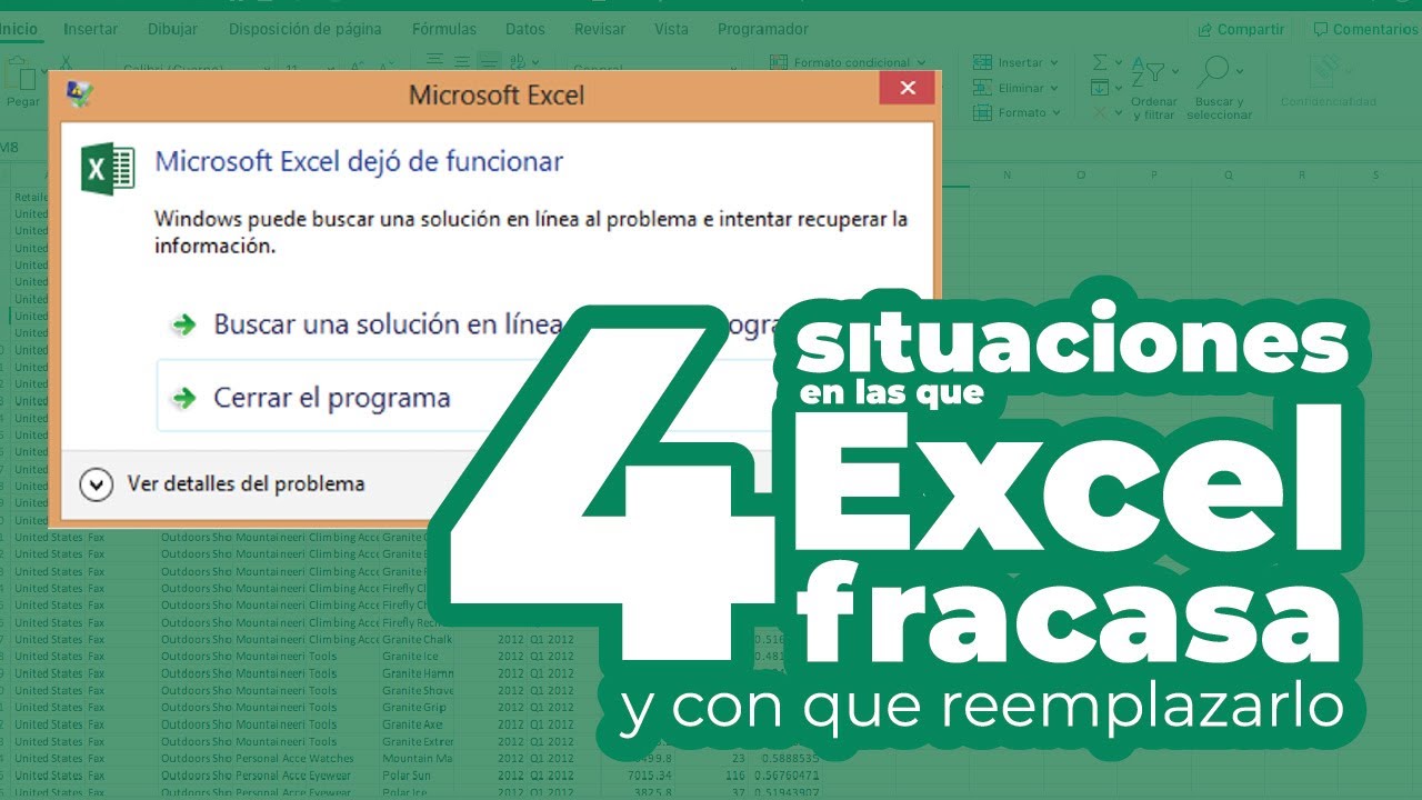 4 Situaciones en la que Excel Fracasa - Y 4 Programas que lo pueden reemplazar
