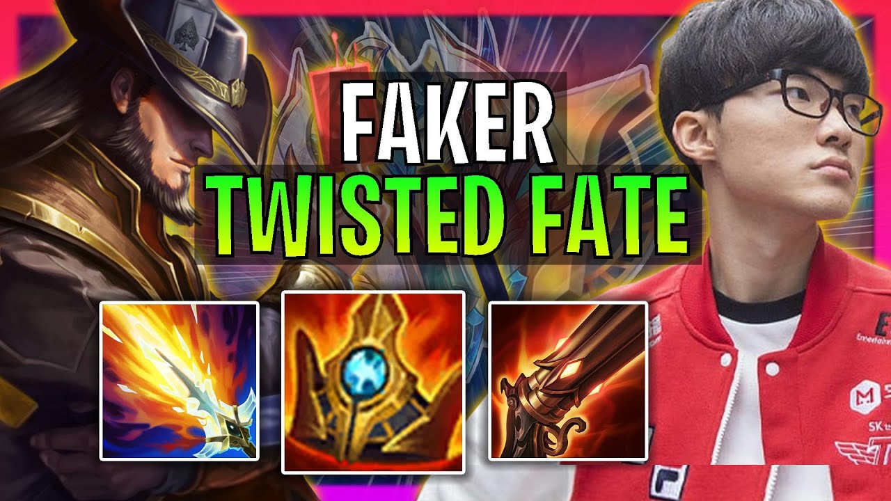 T1 Faker Plays Twisted Fate Mid vs Akshan! | Season 2024