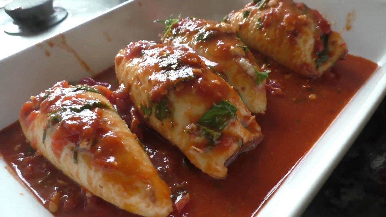 Catch n Cook - STUFFED CALAMARI in an Italian Tomato Ragu