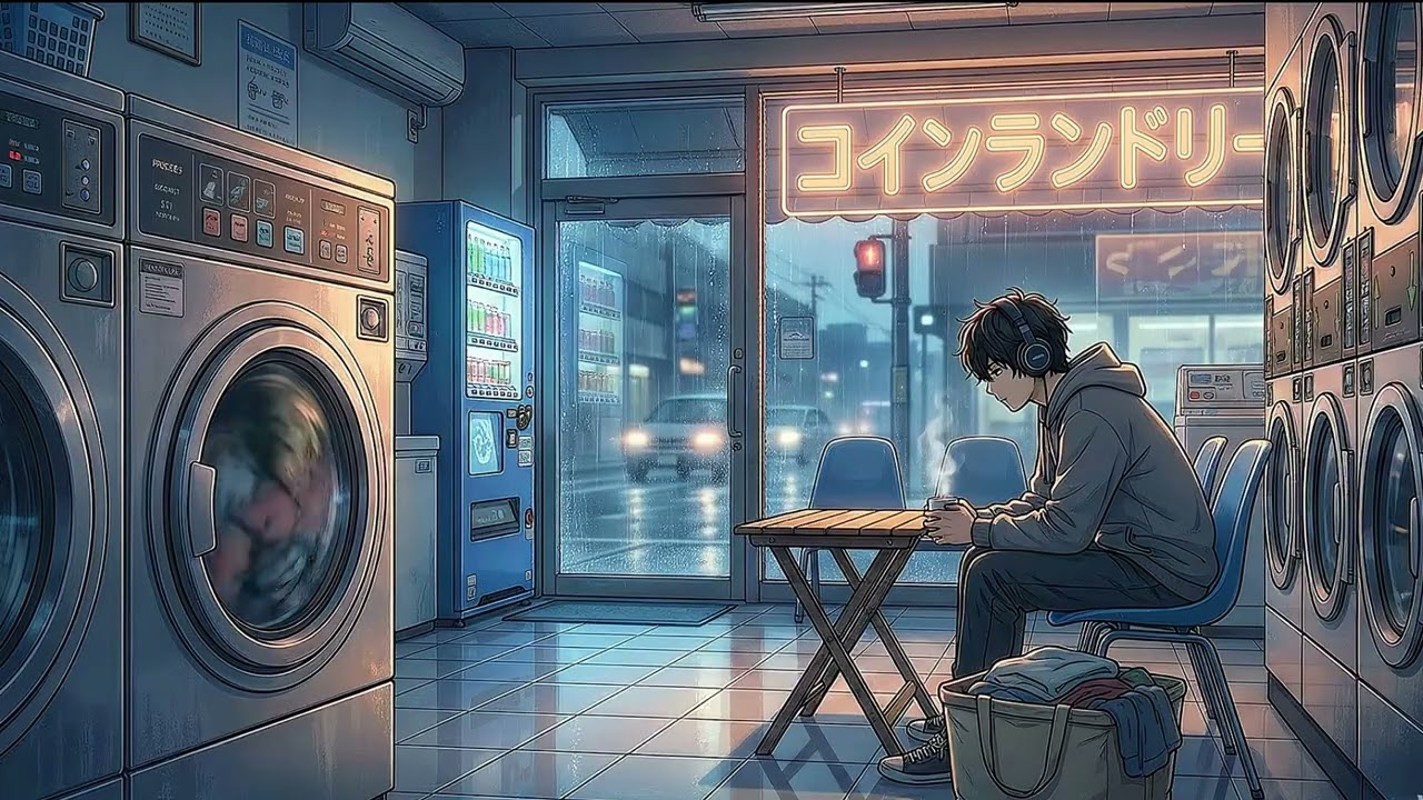 Late Night Laundromat — Neon Lo‑fi Beats for Deep Focus