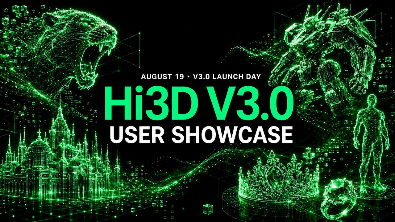 AUG 19 &mdash; 72H FREE ACCESS TO THE INDUSTRY&rsquo;S HIGHEST-FIDELITY AI 3D MODEL! 🔥#hi3dv3 #hi3d #3dmodeling