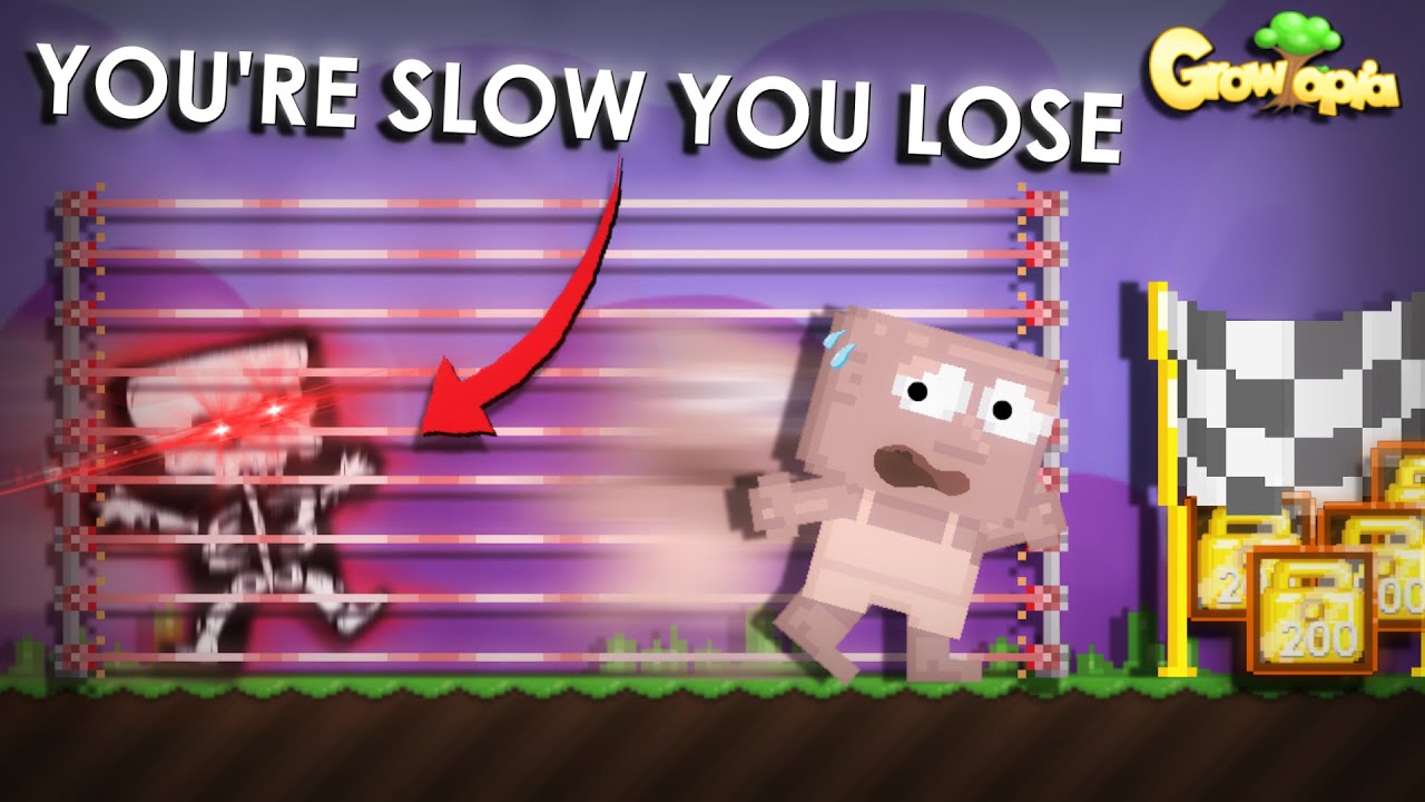 I made a LASER RACE TOURNAMENT in GROWTOPIA!!!