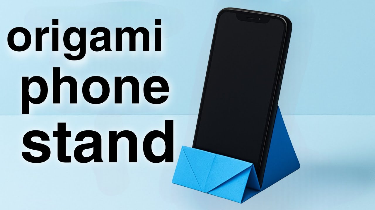 How to Make Origami Phone Stand | Easy Paper Stand Tutorial