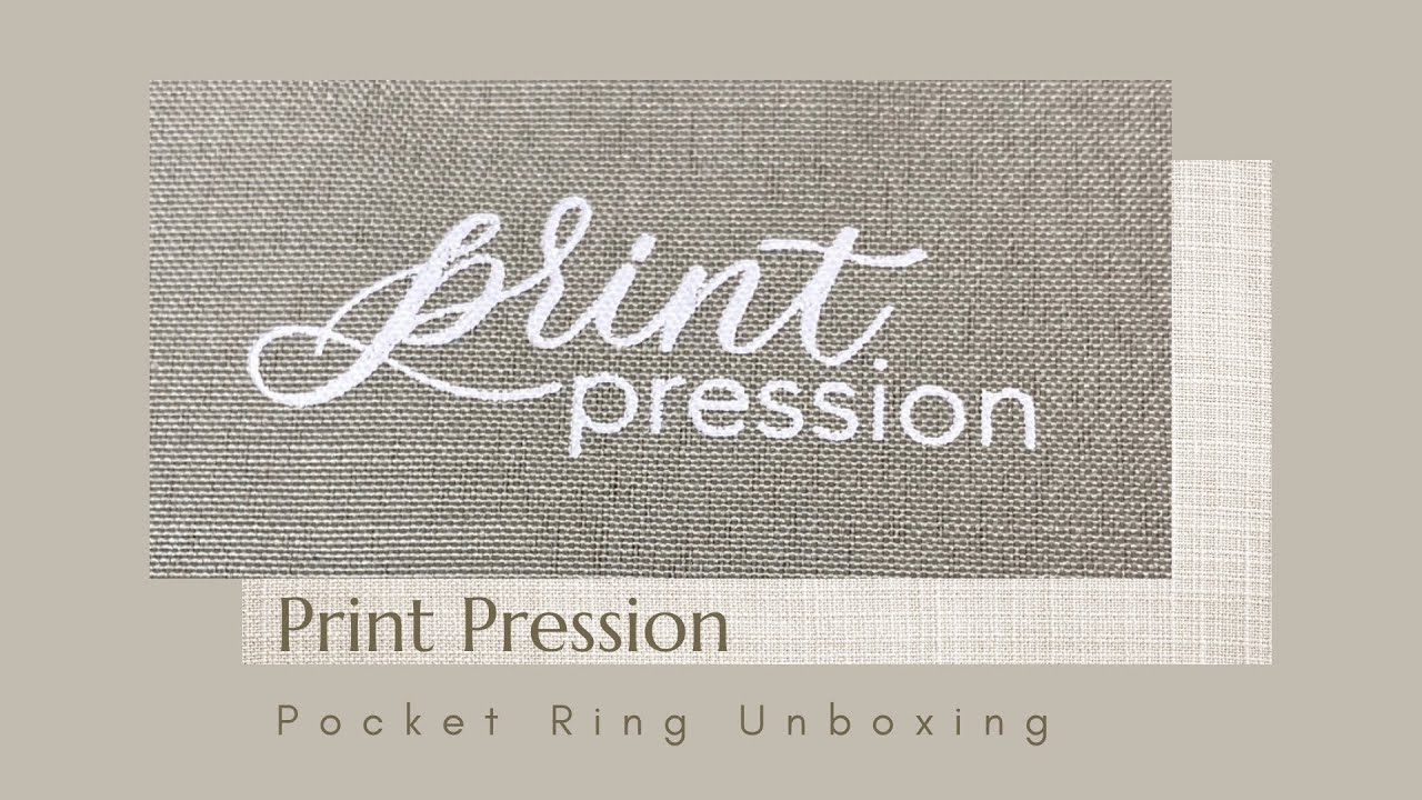 Print Pression Pocket Ring Unboxing