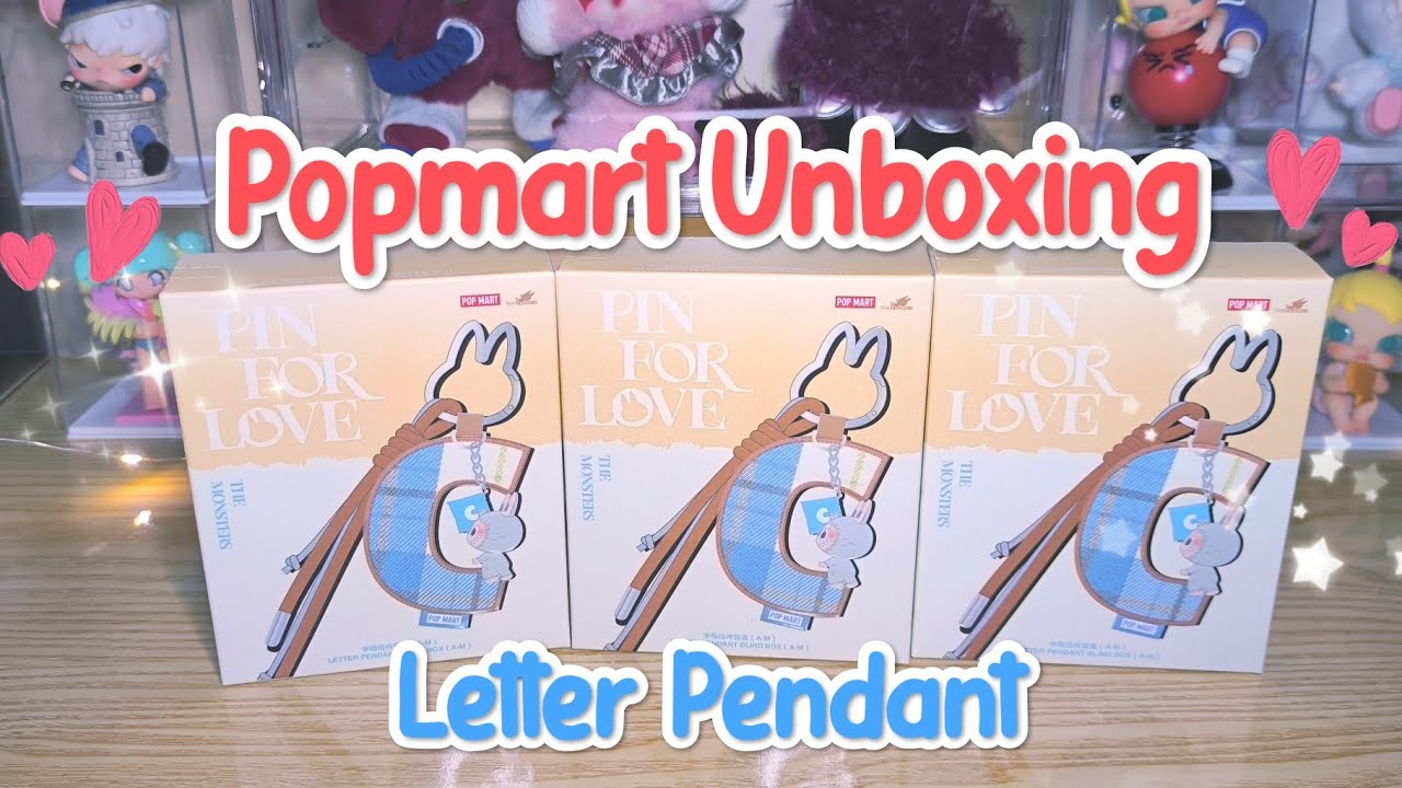 POPMART | The Monsters - Pin For Love Letter Pendant | Unboxing 