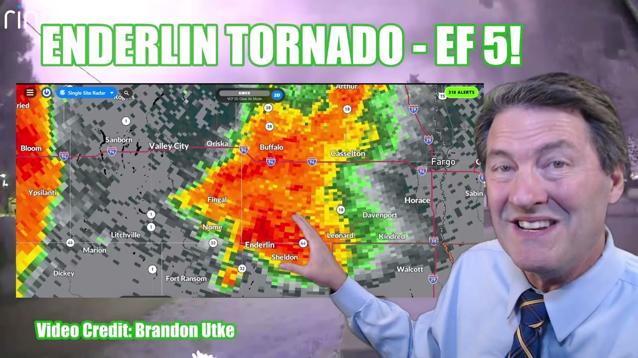 Господи! Шокирующие факты о EF5 Enderlin Tornado!