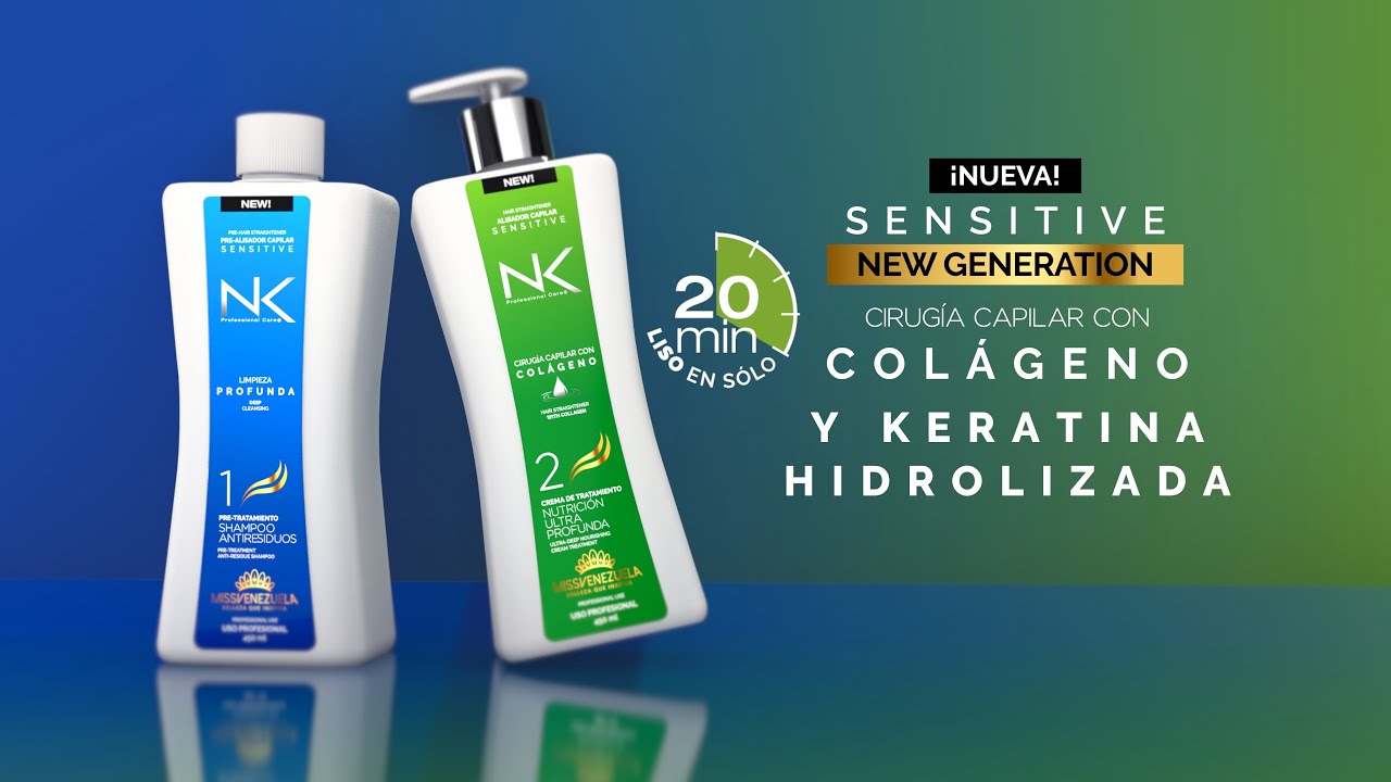 PASO A PASO   NK SENSITIVE CIRUGÍA CAPILAR CON COLAGENO Y KERATINA HIDROLIZADA