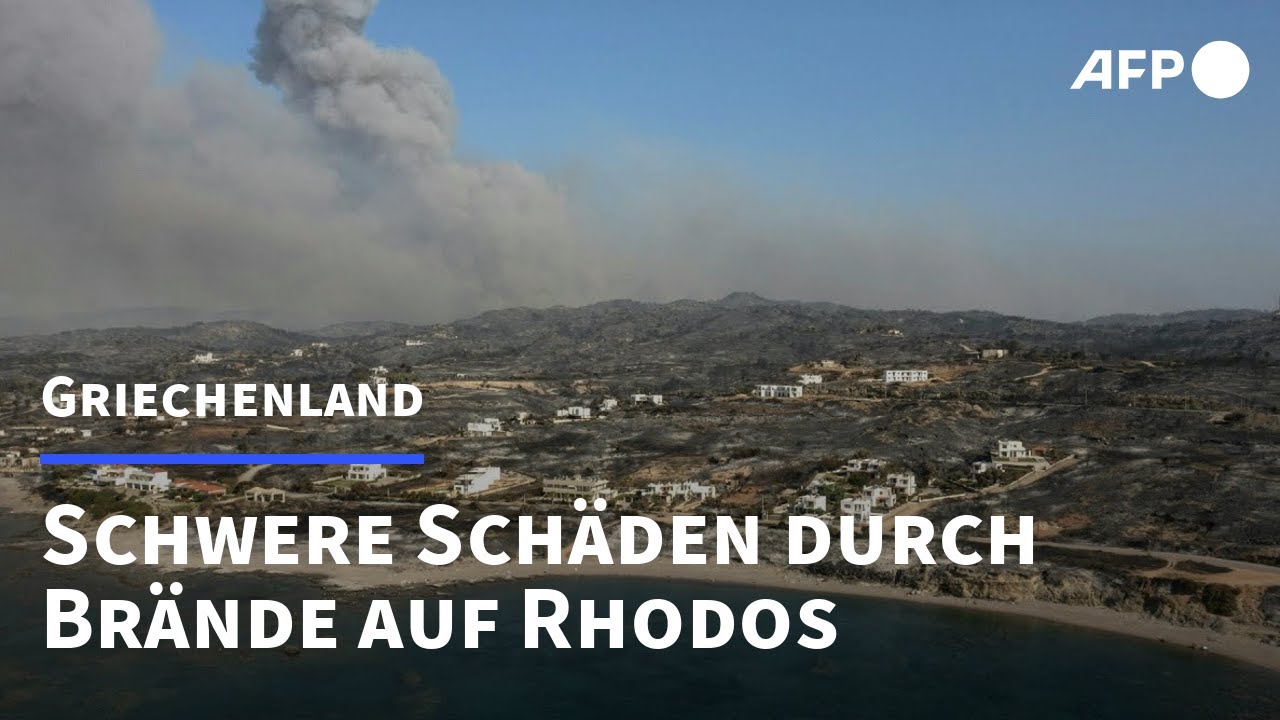 Rhodos: Flammen richten schwere Schäden an | AFP
