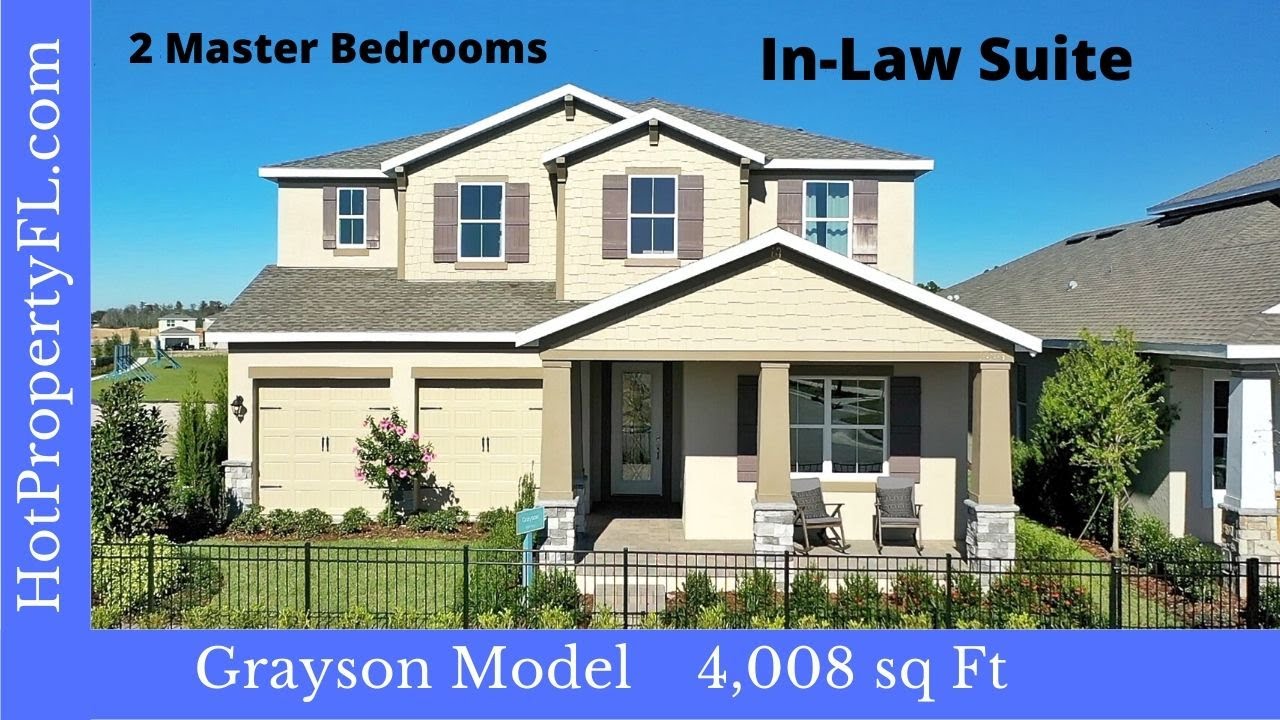Winding Bay, Winter Garden FL. | Grayson Model / Optional  2nd Master Bedroom and Inlaw Suite