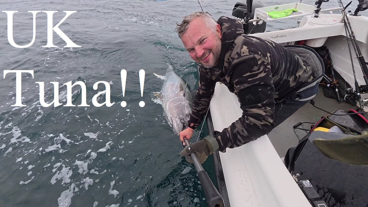 When Shark Fishing Goes Wrong!!! Bluefin Tuna Crashes The Party - Small Boat Sea Fishing, Falmouth