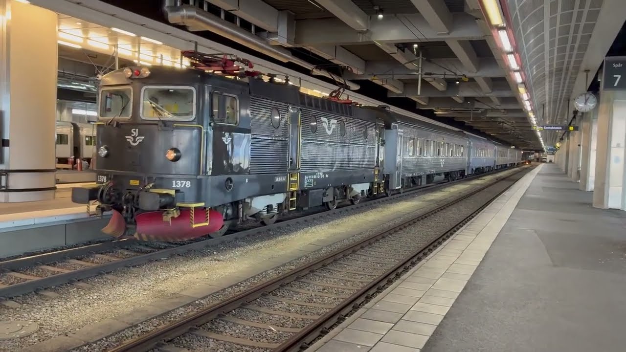 Passenger, Freight and Infrastructure Trains at Stockholm Central September 2025