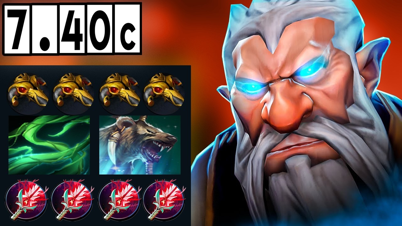 Lone Druid - On Hard Line! [Full Match Gameplay Dota 2] 7.40c