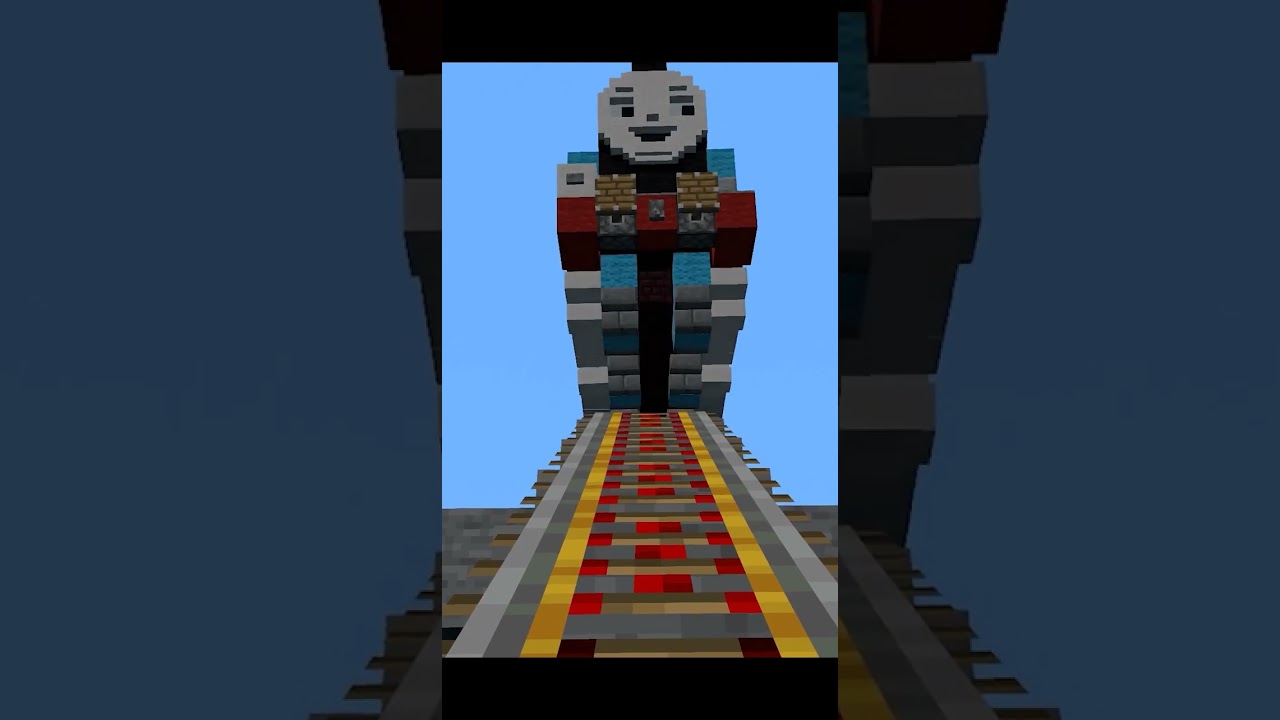 Thomas the Tank Engine vs Ramp in Minecraft#shorts