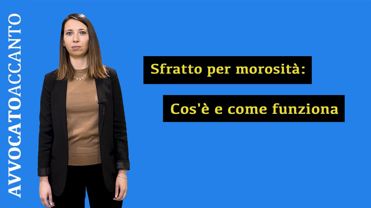 Sfratto per morosità: cos'è e come funziona