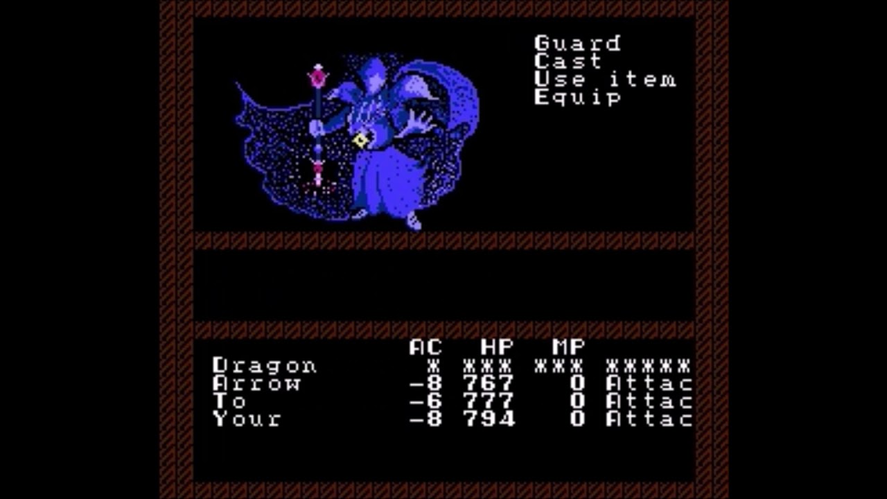 Bard's Tale All Boss Fights NES HD