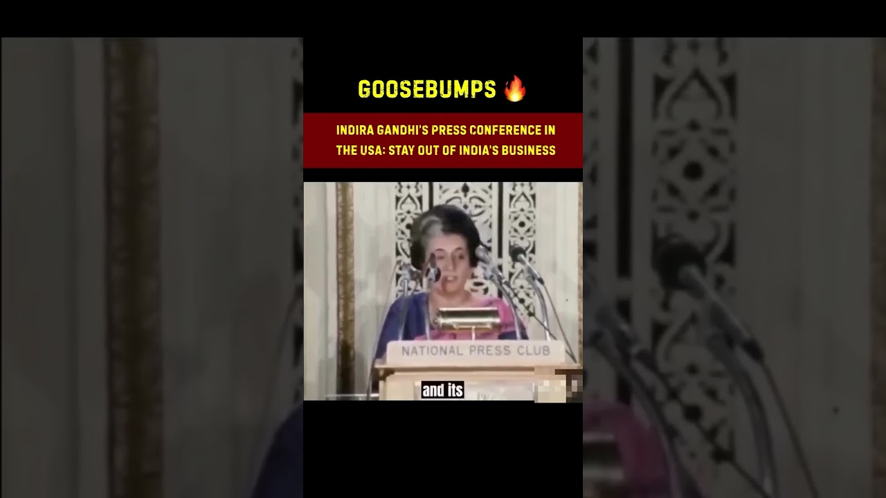 Stay out of India&rsquo;s business. 🤫🔥 | Indira Gandhi