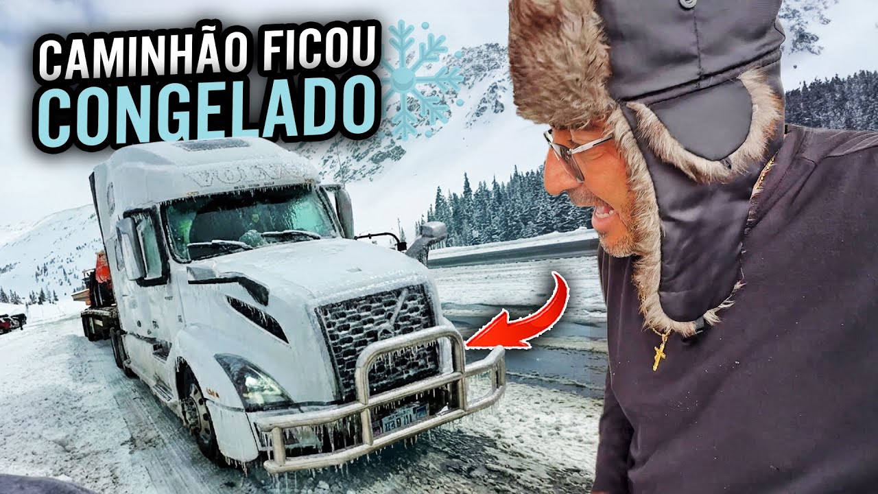 INACREDITÁVEL 😱😨MEU CAMINHÃO FICOU TODO CONGELADO 🥶 
