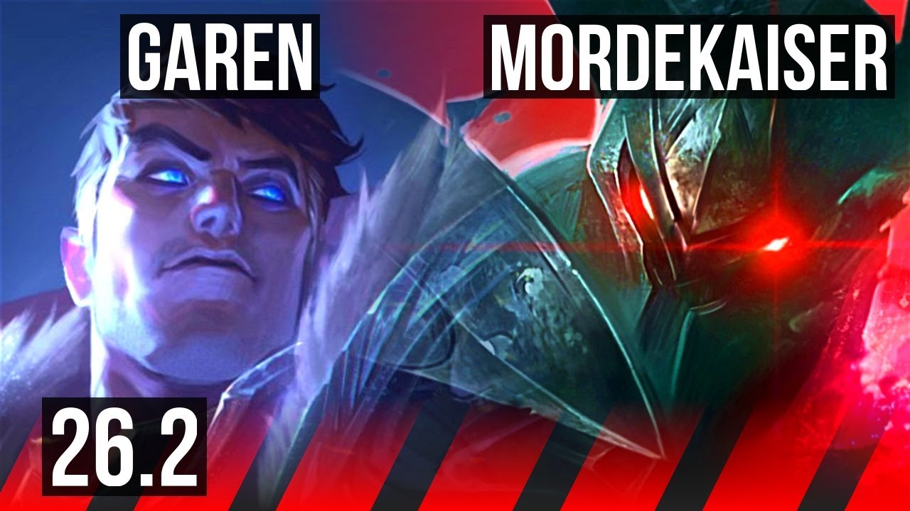 GAREN vs MORDEKAISER (TOP) | Perfect KDA: 10/0/3 | NA Grandmaster | 26.2