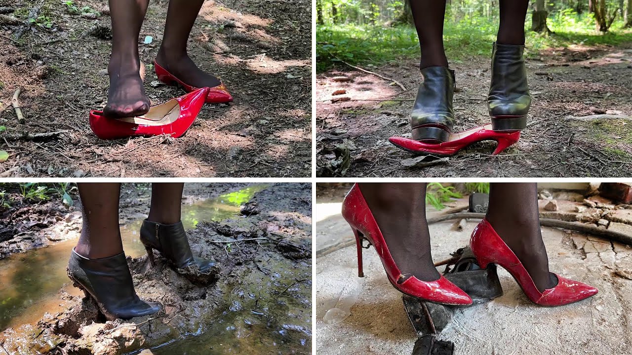 Hard Abuse for Gianmarco lorenzi high heels, High Heels Destruction, Ruined High Heels (# 1476)