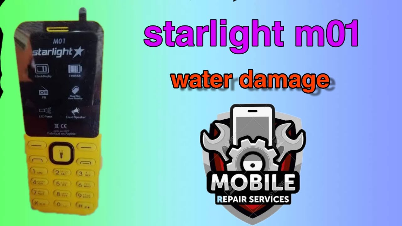 اصلاح هاتف Starlight m01 ساقط في الماء