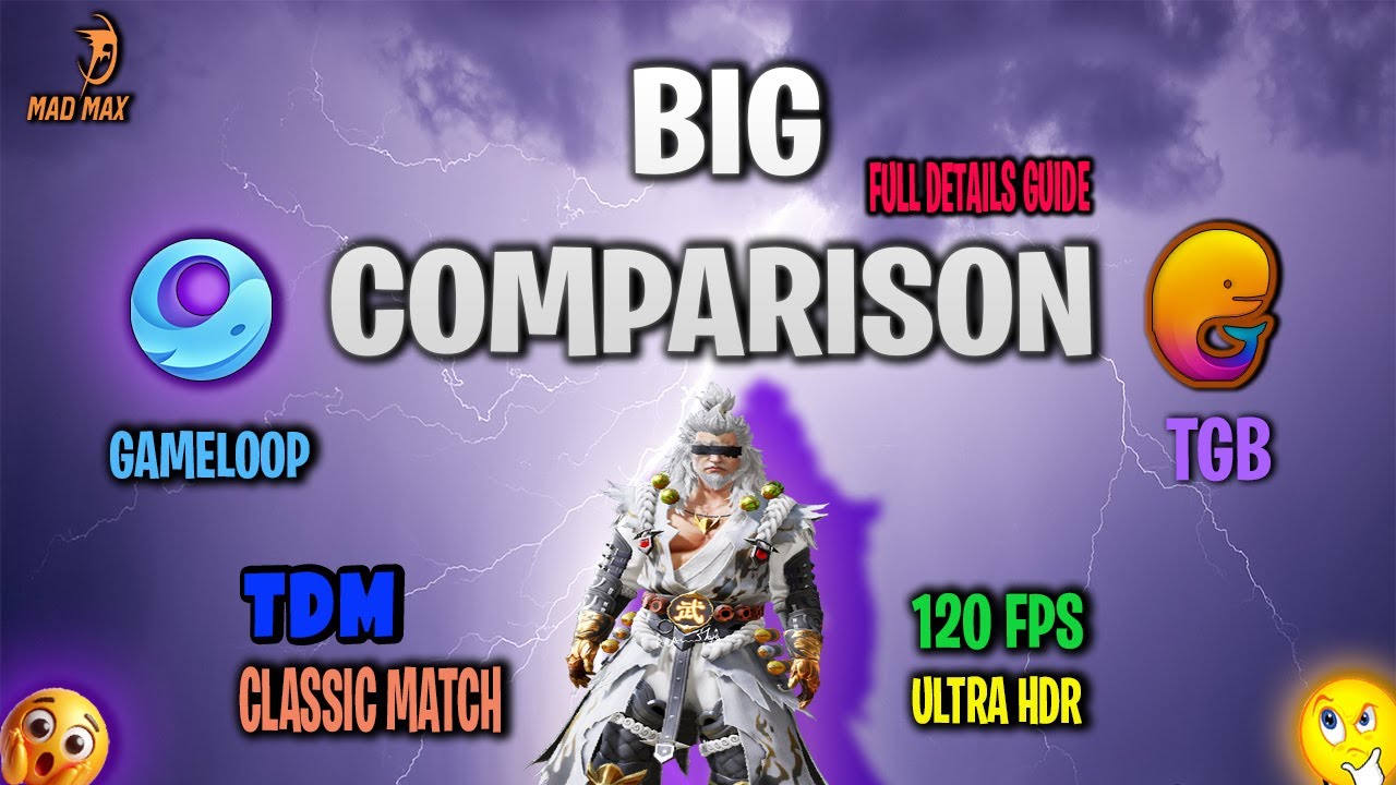PUBG MOBILE GAMELOOP VS TGB: БОЛЬШОЕ СРАВНЕНИЕ С || ULTRA HDR || 120 FPS || ПОЛНОЕ ПОДРОБНОЕ РУКО...