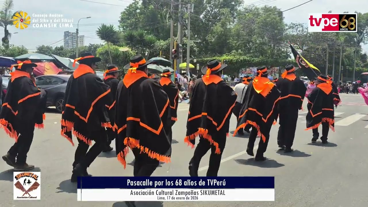 Asociación Cultural Zampoñas SIKUMETAL - aniversario de TV Perú