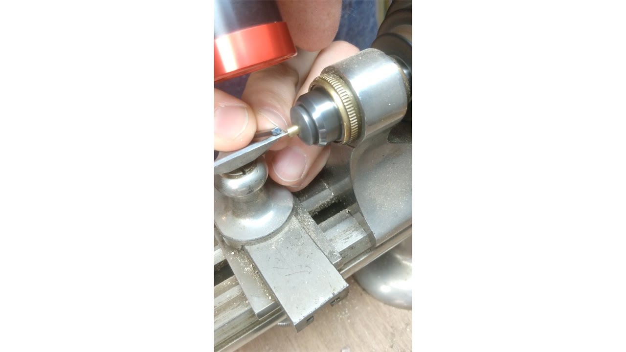 Making a new regulator pin in the watchmaker's lathe