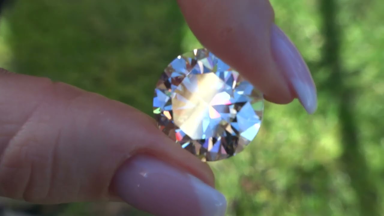 Moissanit Moissanite 20 CT 18 mm