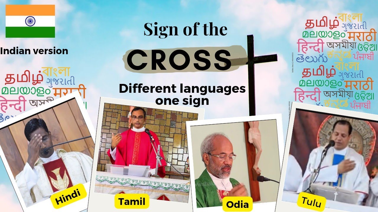 Only in the Catholic Church‼️The sign of the cross, a strong sign of Catholic unity in India 🇮🇳