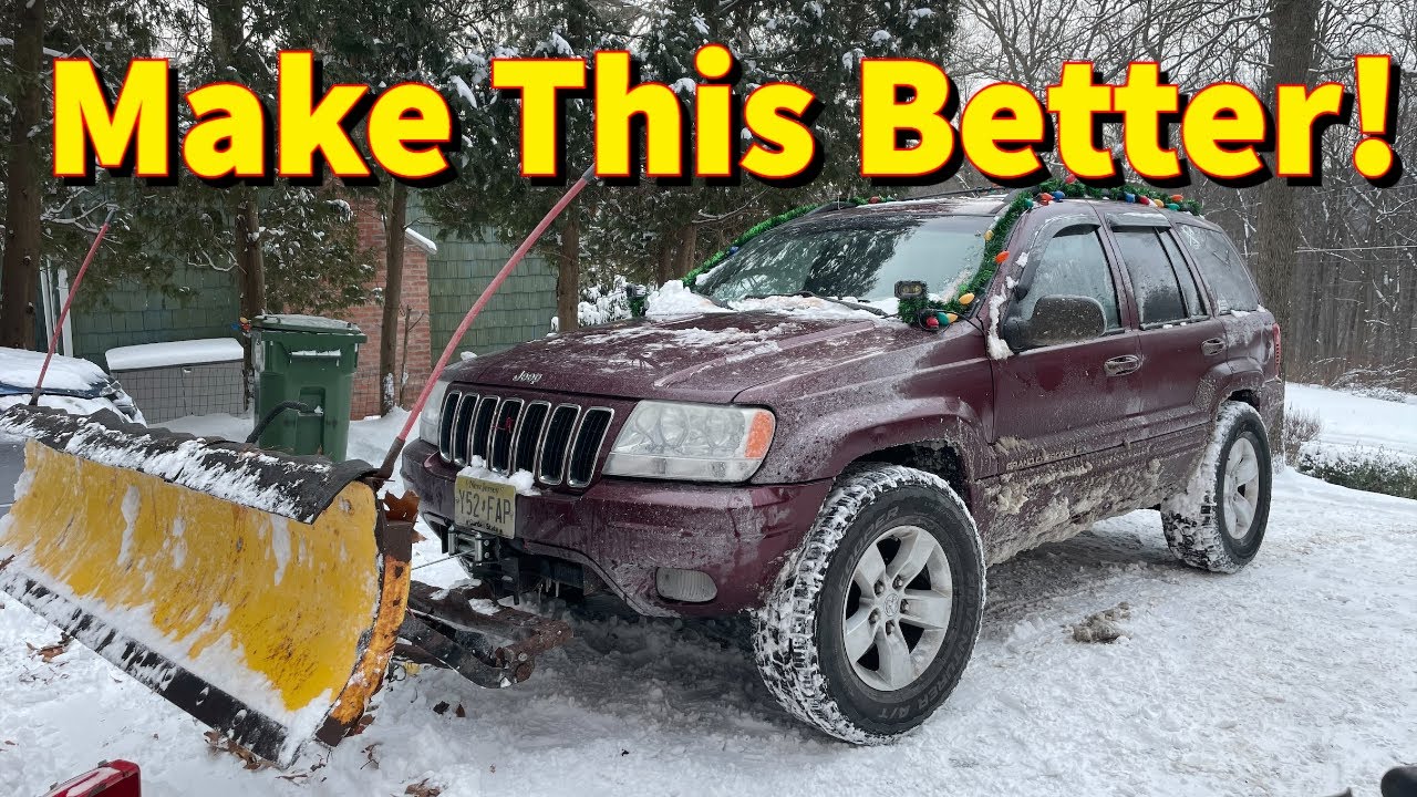 COMMON SENSE SNOW PLOW MODS - SnowBear plow on Jeep Grand Cherokee