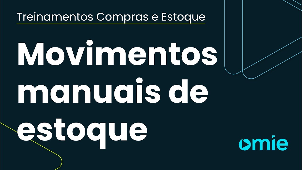 Como registrar movimentos manuais de estoque na Omie?