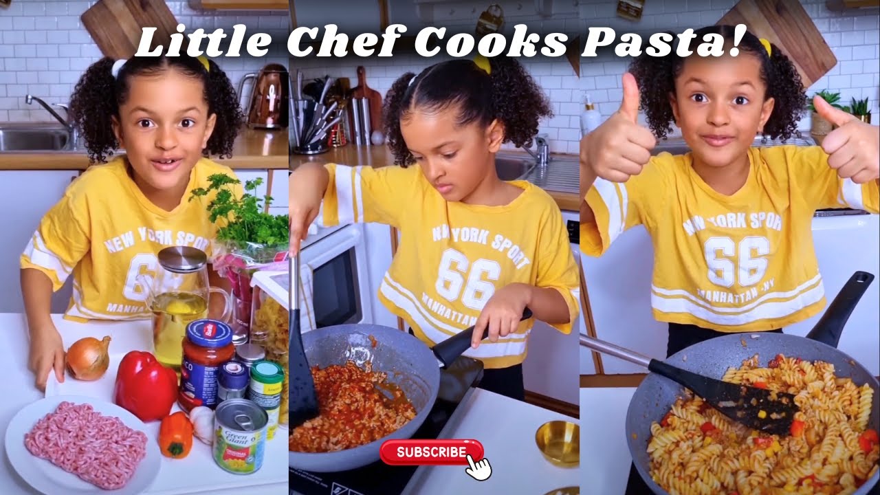 My Daughter Cooked a Delicious Pasta Dinner 🍝 | Family Cooking Vlog | Kids in the Kitchen | Mom Life