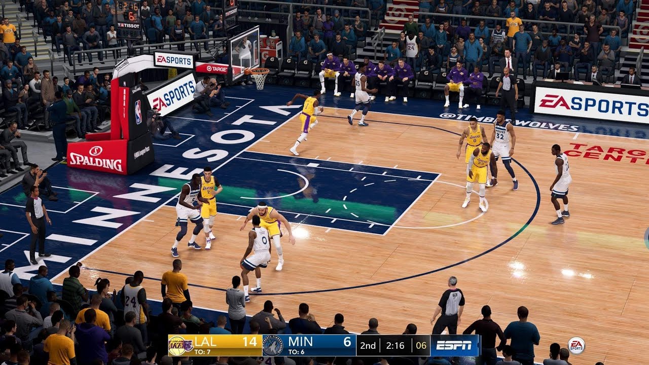 NBA LIVE 19 - Los Angeles Lakers vs Minnesota Timberwolves - Full Game - PS4 PRO - HD
