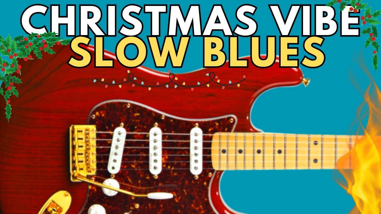 CHRISTMAS VIBE Slow BLUES (Joe Bonamassa Style) Guitar Backing Track Instrumental G major
