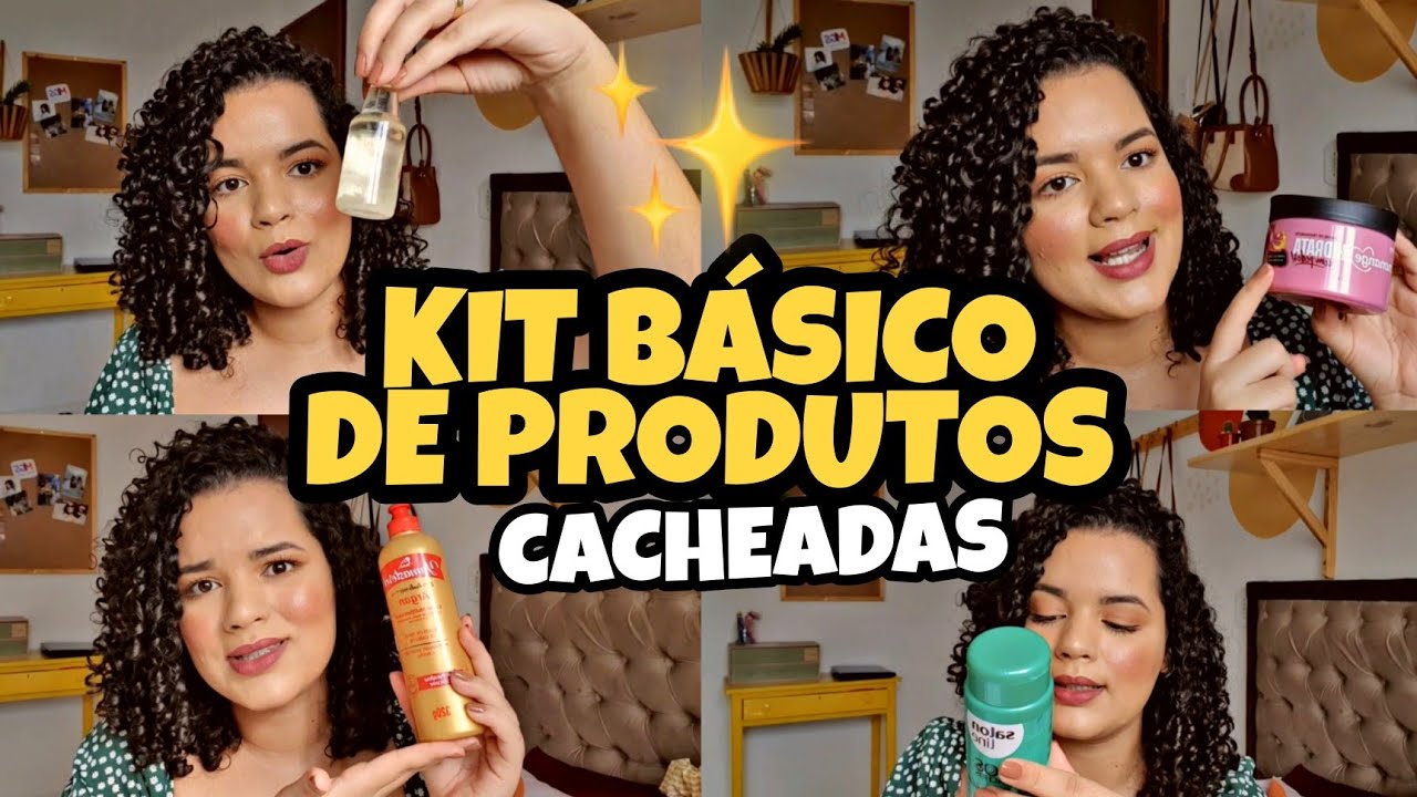 KIT BÁSICO DE PRODUTOS PARA A ROTINA CAPILAR DE CABELOS CACHEADOS SAUDÁVEIS | COMPRE O BÁSICO!