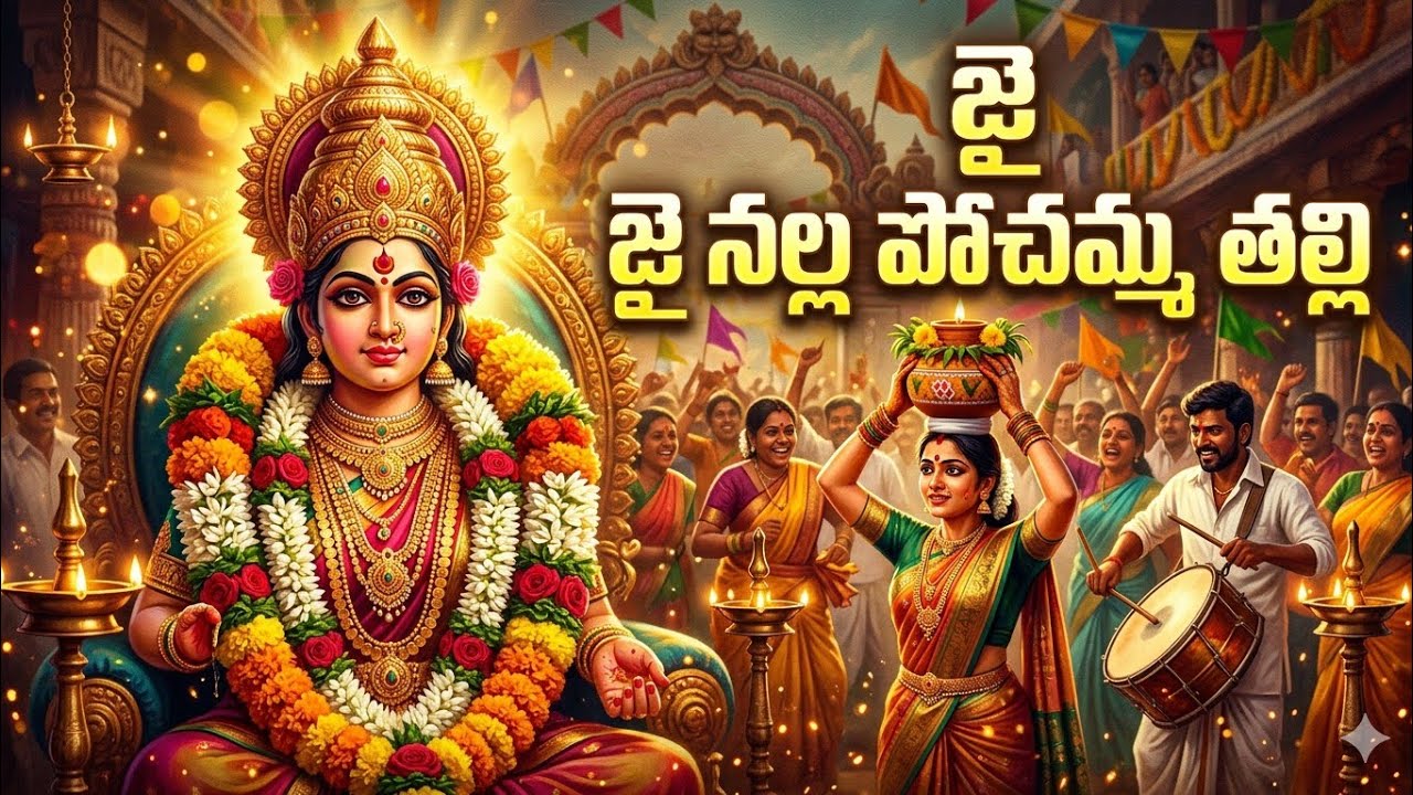 జై నల్ల పోచమ్మ తల్లి 🙏 | Powerful Telugu Folk Devotional Song